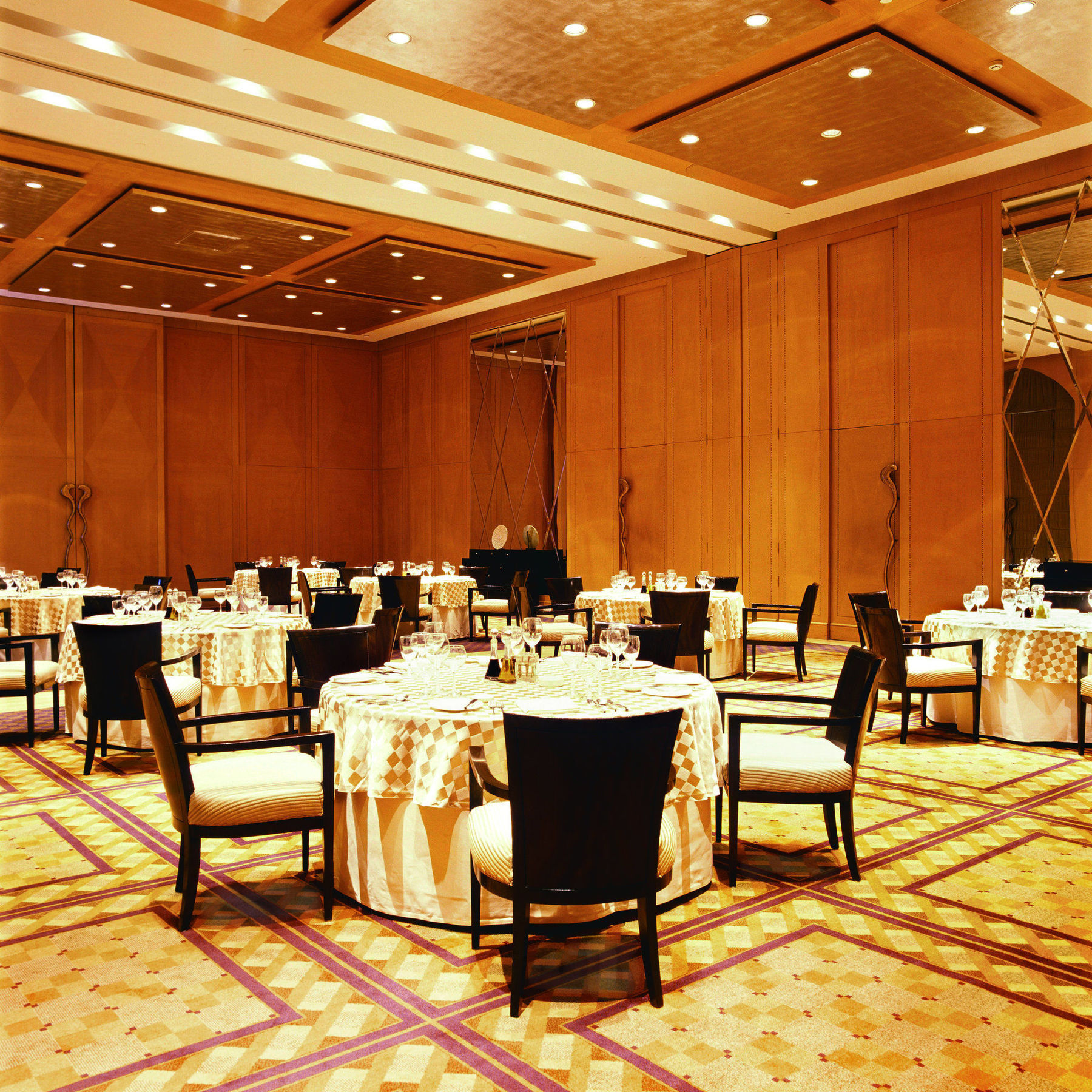 Trident Gurgaon Otel Restoran fotoğraf The ballroom